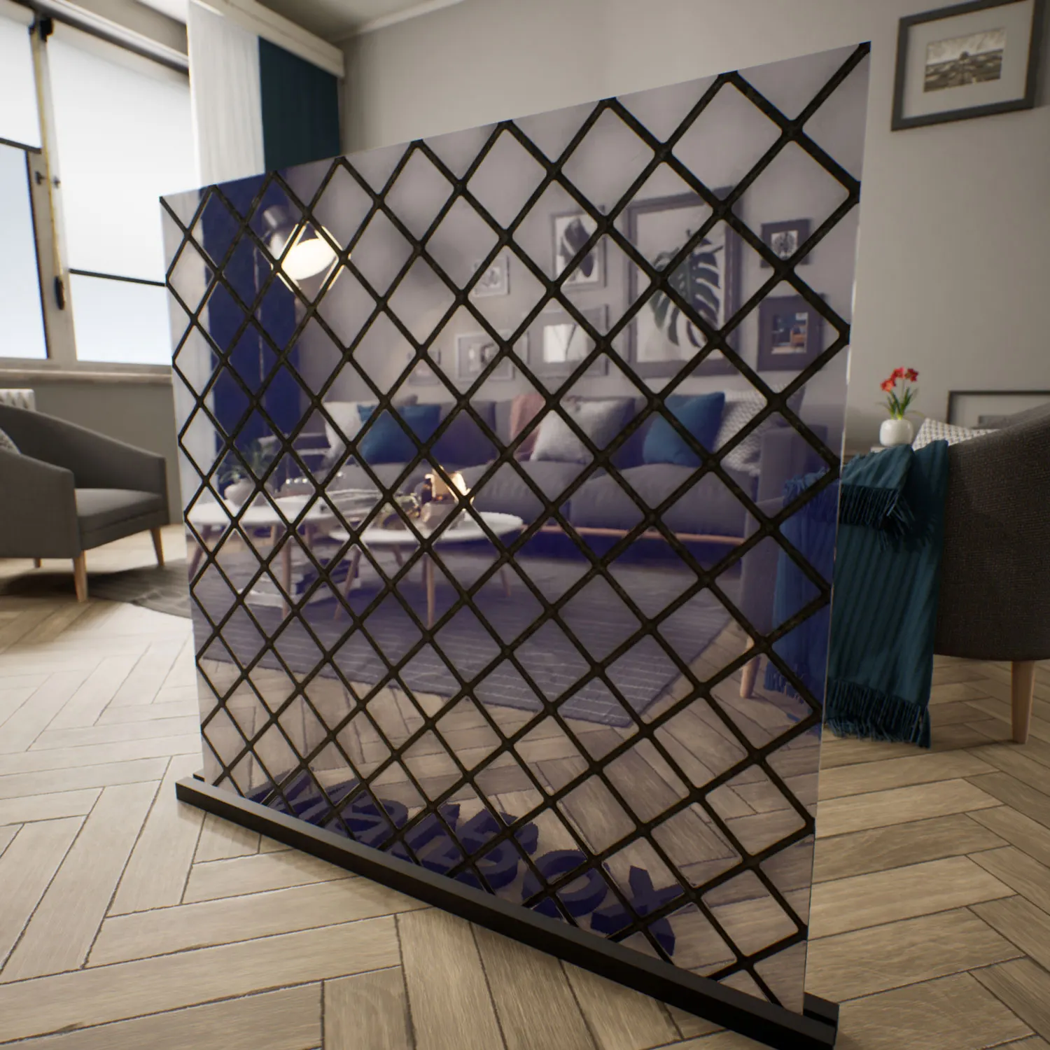مشبک Wire-Mesh برای آنریل انجین | متریال شیشه