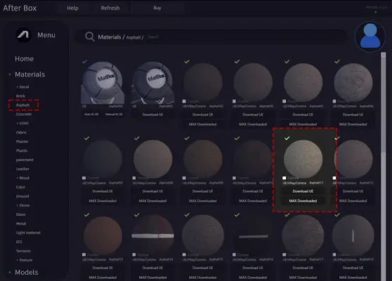 متریال آسفالت 8K