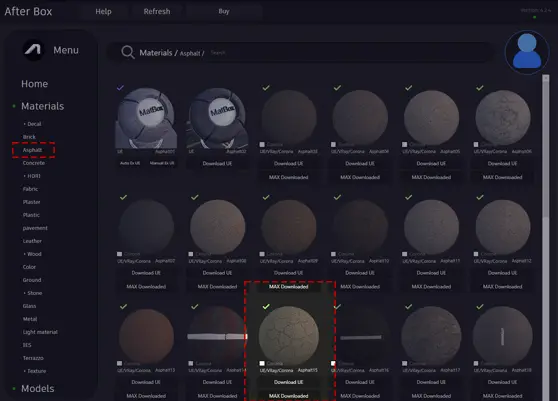 متریال آسفالت 8K