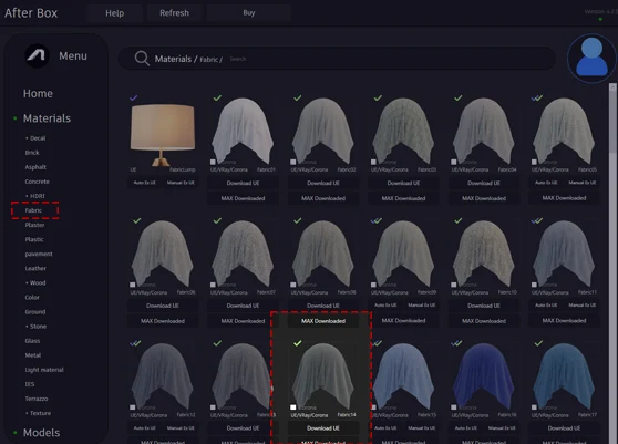 متریال پارچه بافتدار